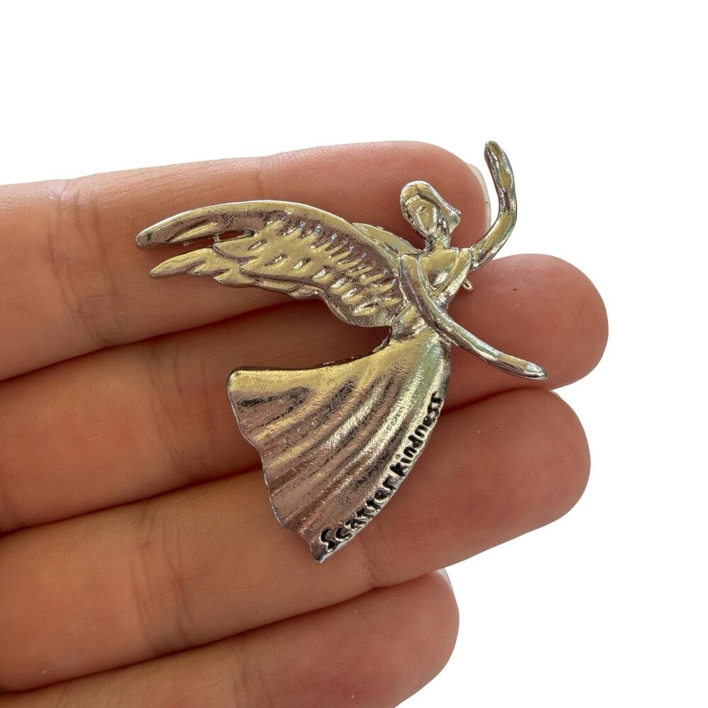 Vintage Jewelry Scatter Kindness Angel Pin Brooch